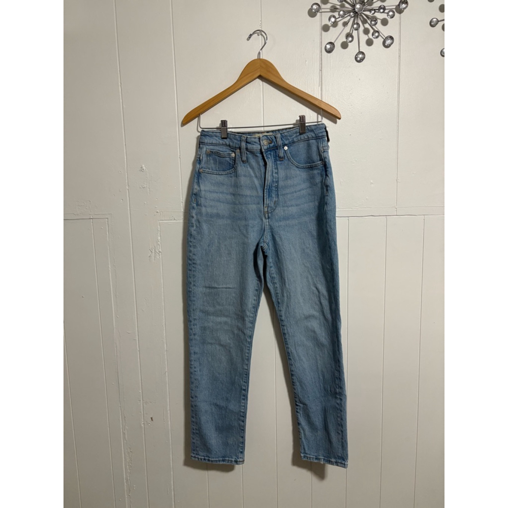 Womens Madewell The Curvy Perfect Vintage Straight Jean in Seyland Wash Sz 27 - Picture 2 of 10